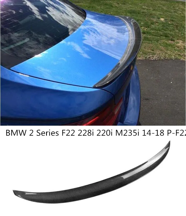 Карбоновые Чехлы для заднего крыла багажника выступ Спойлеры BMW 2 серии F22 228i 220i