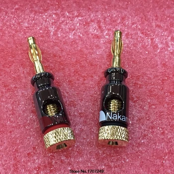 

8Pcs Nakamichi 4mm Banana Plug Spiral Type 24K Gold Screw Stereo Speaker Audio Copper Terminal Adapter Electronic Connector