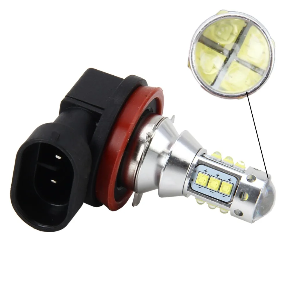 2Pcs H8 H11 Led HB4 9006 HB3 9005 880 881 H3 Fog Lights Bulb 6000K