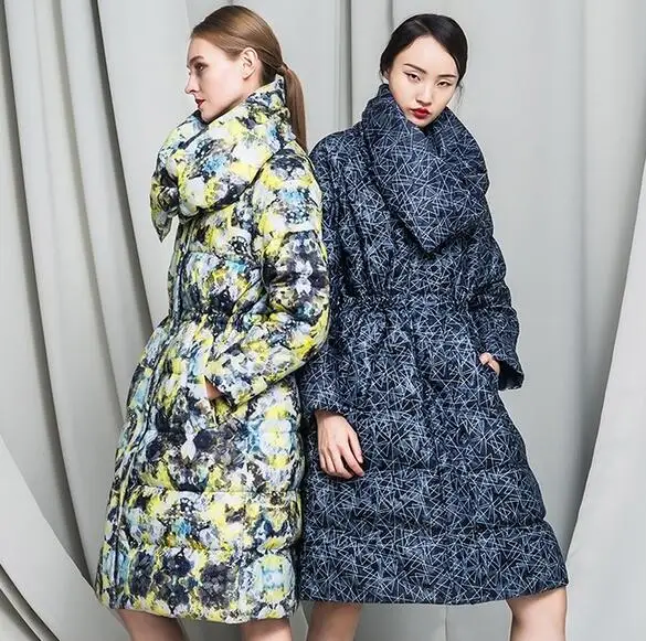 oversize New Lace Design 2016 Winter Jacket Women down jackets Loose duck down coat Women's Outerwear Parka downs coats parkas oversize New Lace Design 2016 Winter Jacket Women down jackets Loose duck down coat Women's Outerwear Parka downs coats parkas