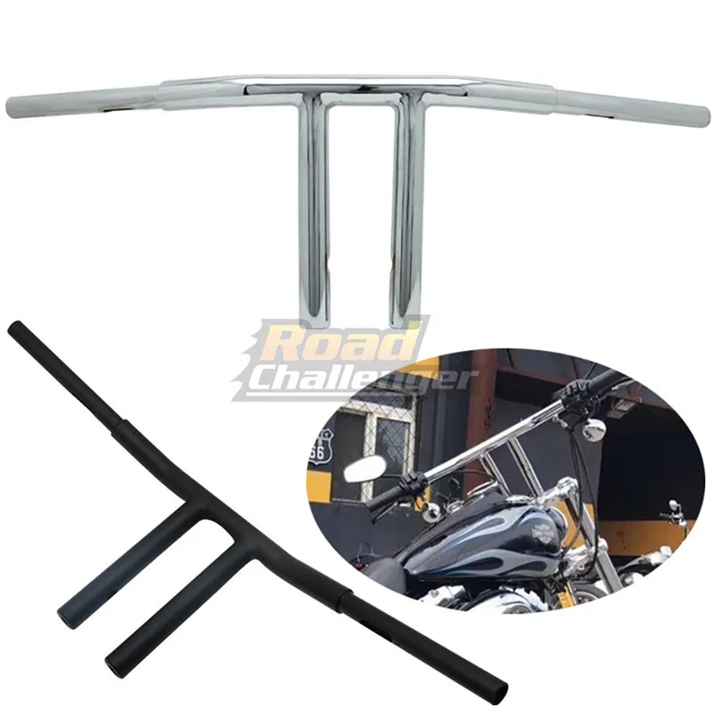 Мотоцикл хромированный на заказ руль мотоцикла 1 1/4 &quot10&quot RISE T Bar Drag для Harley Sportster XL