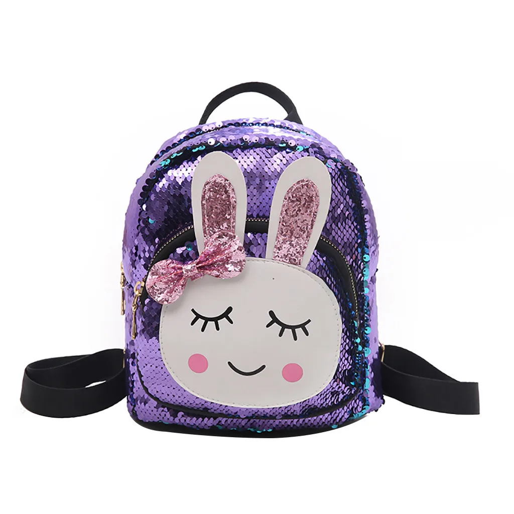 

2019 New arrival Women Personality Creative Rabbit Bag Animal Prints Wild Child Student Bag Backpack plecak damski