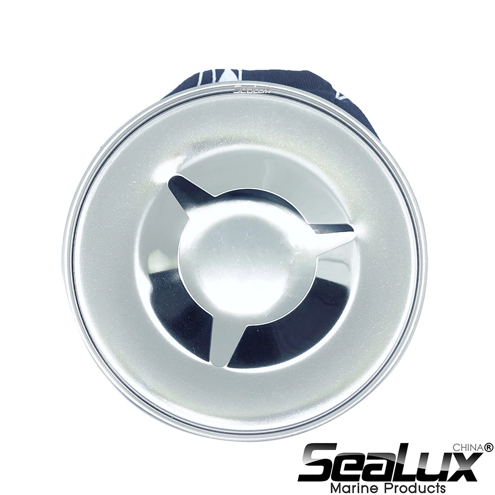 Sealux Windproof Bean Bag Ashtray-blue Marine ss304 Cigar Cigarette for boat, auto, or RV