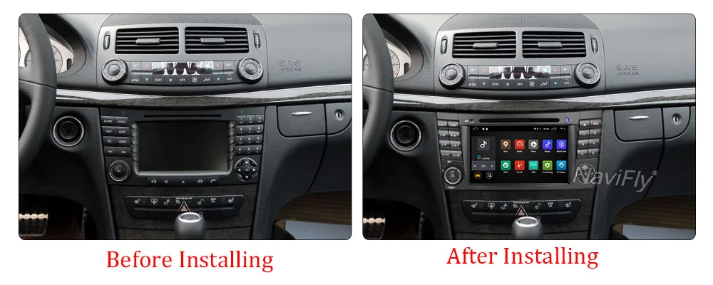 Discount Quad Core 2DIN Android 7.1 Car DVD player radio audio for Mercedes/Benz E Class W211 CLK/W209 w219 with GPS Navi 4G wifi BT RDS 10