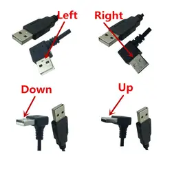 USB к USB кабель Тип A Мужской к usb-вилке 2,0 Угловой удлинитель для радиатора жесткий диск USB 2,0 локтевой кабель удлинитель 25 см