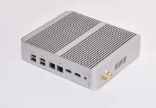 12V Industrial Fanless mini pc X86 Micro computer Core I5-5200U Office Dual core 2 RJ45 USB 3.0 Thin pc