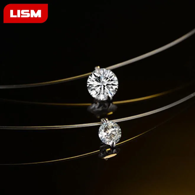 

Fashion Zircon Pendant Necklace Invisible Fishing Line Necklace for Women Jewelry Decoration