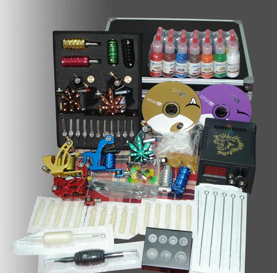 

TK002 Professional Complete Tattoo Kit Tattoo Starter Set Body Art kit 6 Machines