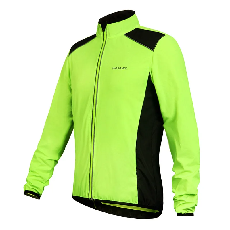 WOSAWE Men women Cycling Waterproof Jacket Bike Rain Coat Bicycle