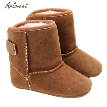 

Snow Shoes 7 Colors First Walkers Lovely Baby Girl Boys Solid Soft Sole Snow Cotton Newborn Warming Shoes 2018 drop shipped ST26