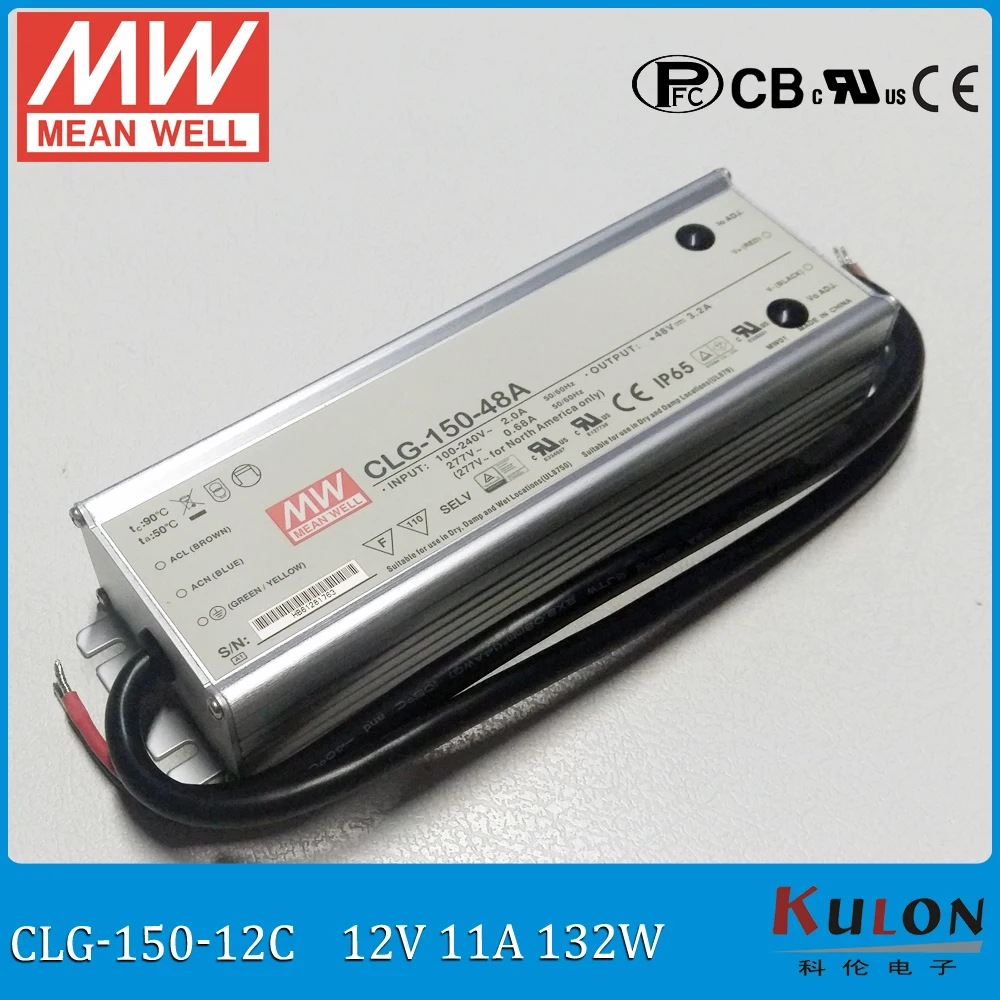 

Original MEAN WELL 150W 12V LED driver CLG-150-12C 150W 11A terminal block connect meanwell adjustable LED power supply 12V