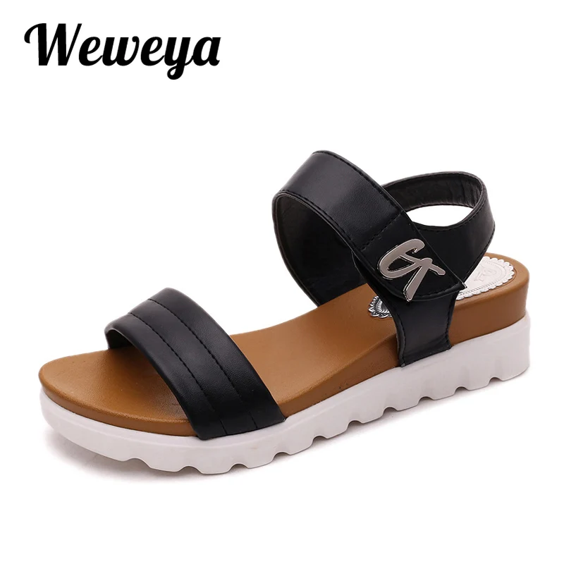 Женские босоножки на платформе Weweya с открытым носком летние сандалии гладиаторы