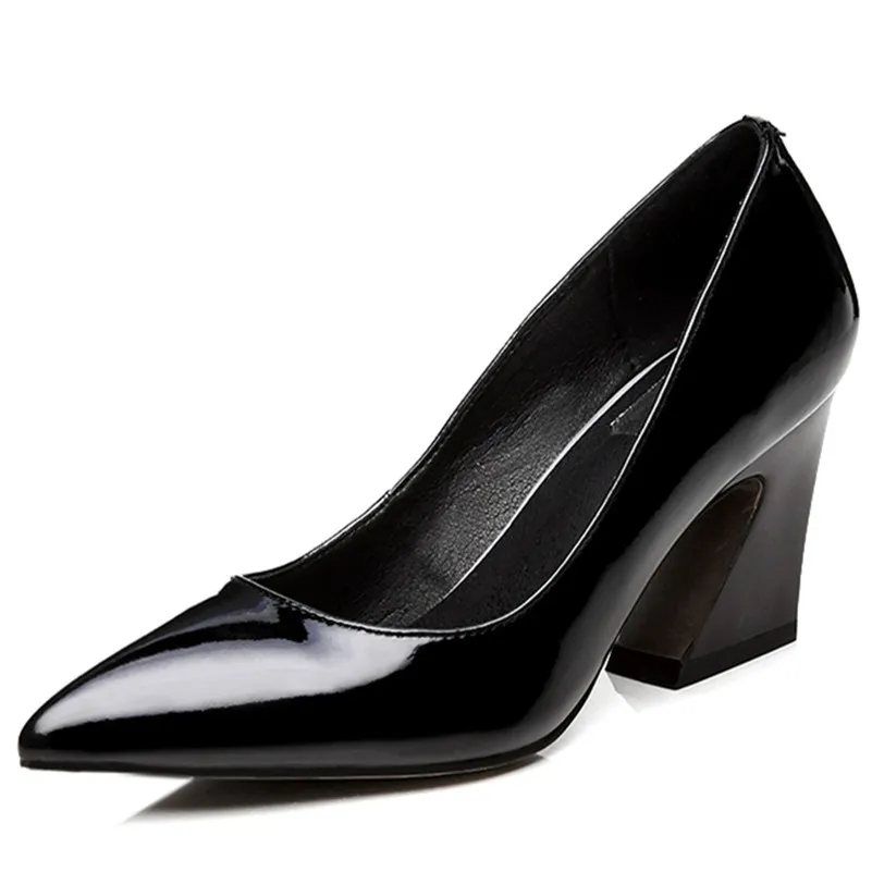 De Supérieure Sexy Femmes Classique Design Femme À Talons Fedonas Mariage Chaussures Automne Hauts 1 Noir Épais Bal Bureau Pompes Pointu rose Marque Bout Qualité qAwCnqOa