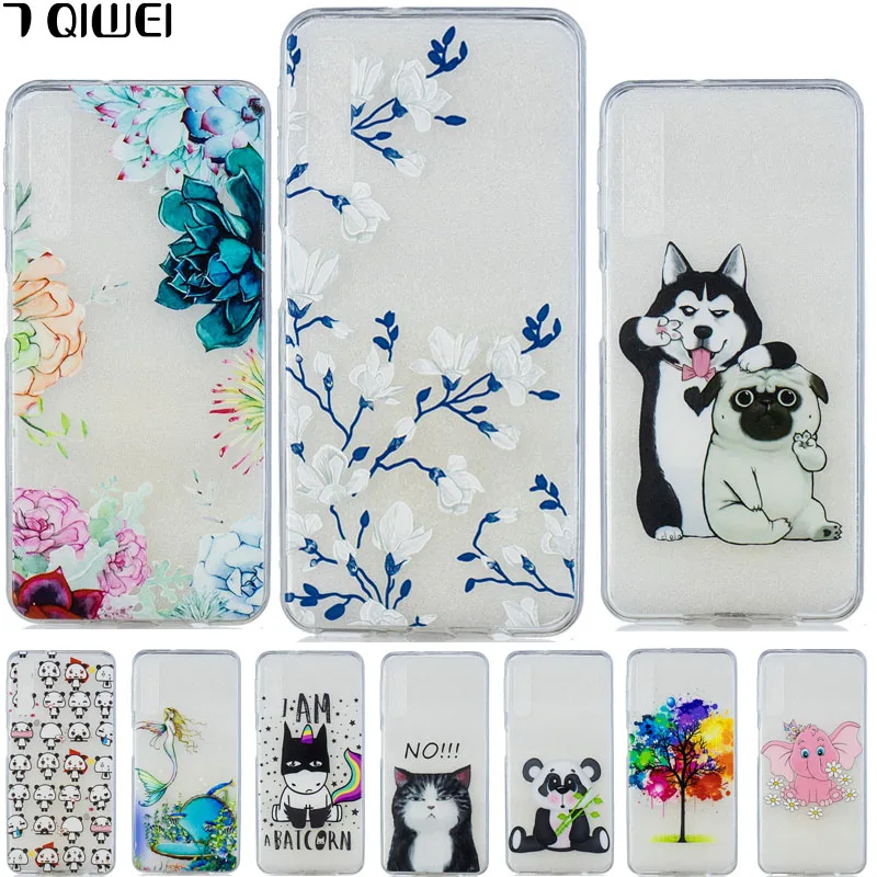 

6.0'' Capa For Samsung A7 2018 Case Silicone Cover Back Cover For Samsung Galaxy A7 2018 A750 TPU Case 7 A A7 Transparent Coque