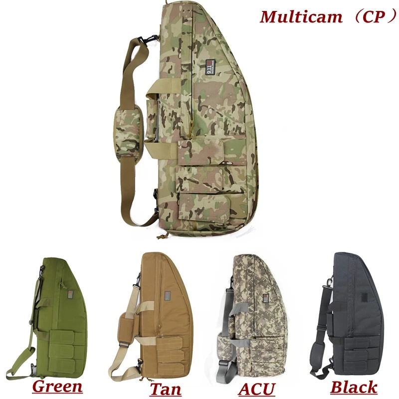 

APLUS 70cm Nylon Military Tactical Heavy Duty Shoulder Rifle Bag Gun slip Bevel Rifle Shotgun Slip Soft Padded Gun Case Hunting