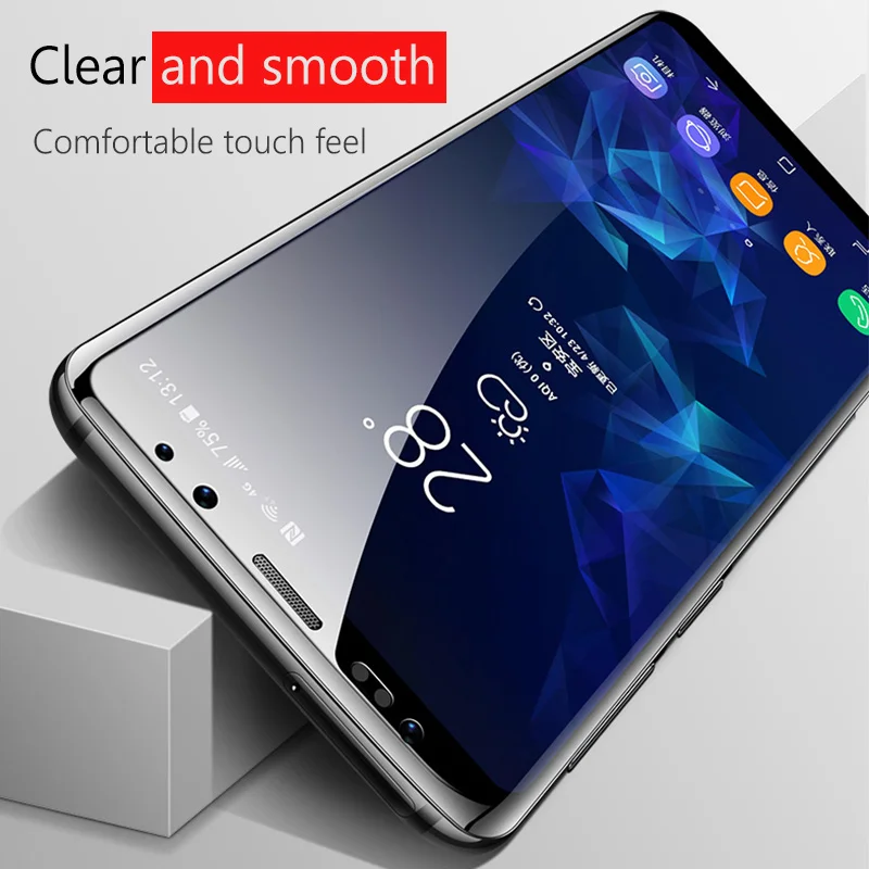 ESVNE 6D изогнутый край 9H закаленное стекло для Samsung Galaxy S8 S9 защита экрана S6 S7 Edge Note 9 8