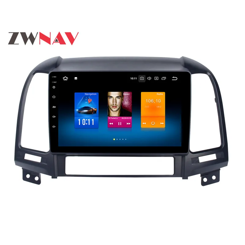 Flash Deal Android 8.0 4+32GB 8 Core Car DVD Player GPS Navigation Headunit IPS Screen For Hyundai Santa Fe 2006-2012 Car Radio 2 din 3