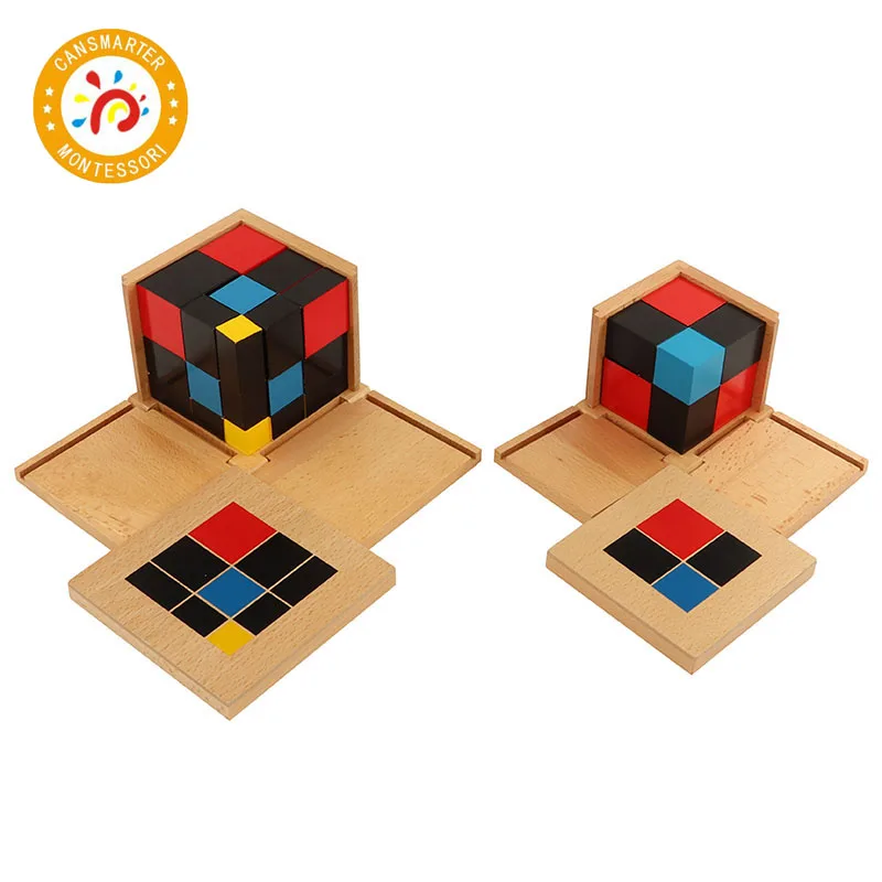 

Baby Toy Montessori Material Trinomial Cube Binomial Cube Magic Cube Spatial Thinking Ability Early Teaching Aids