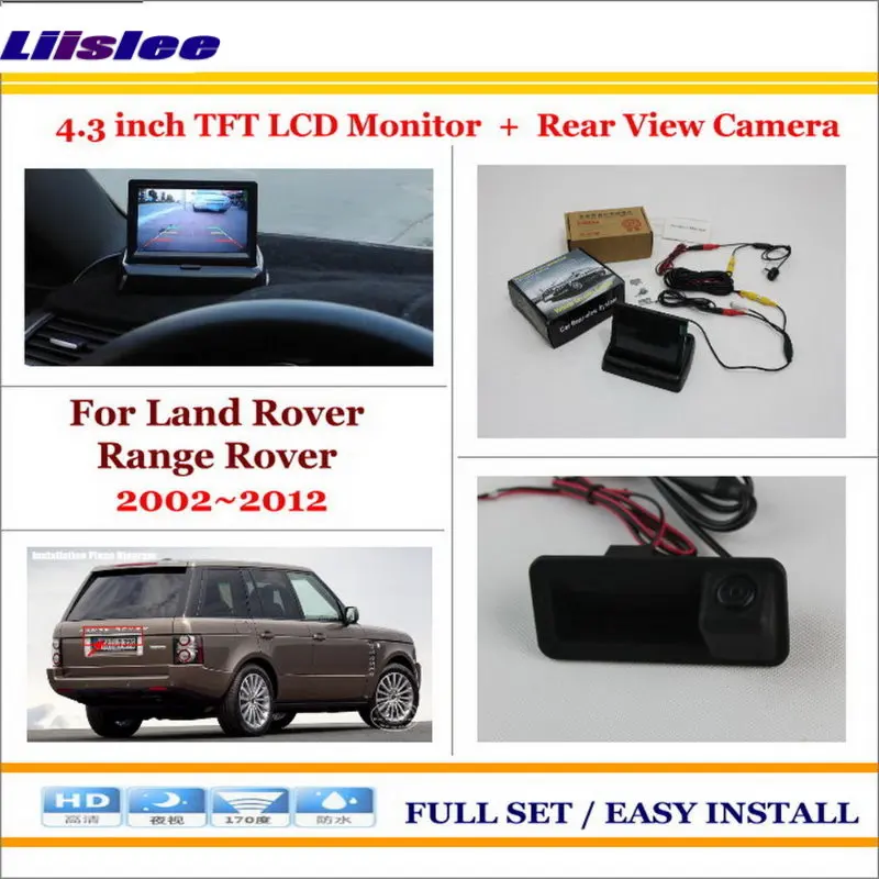 Liislee для Land Rover Range Rover 2002~ 2012 4," TFT ЖК-монитор+ Автомобильная камера заднего вида = 2 в 1 автомобильная парковочная система