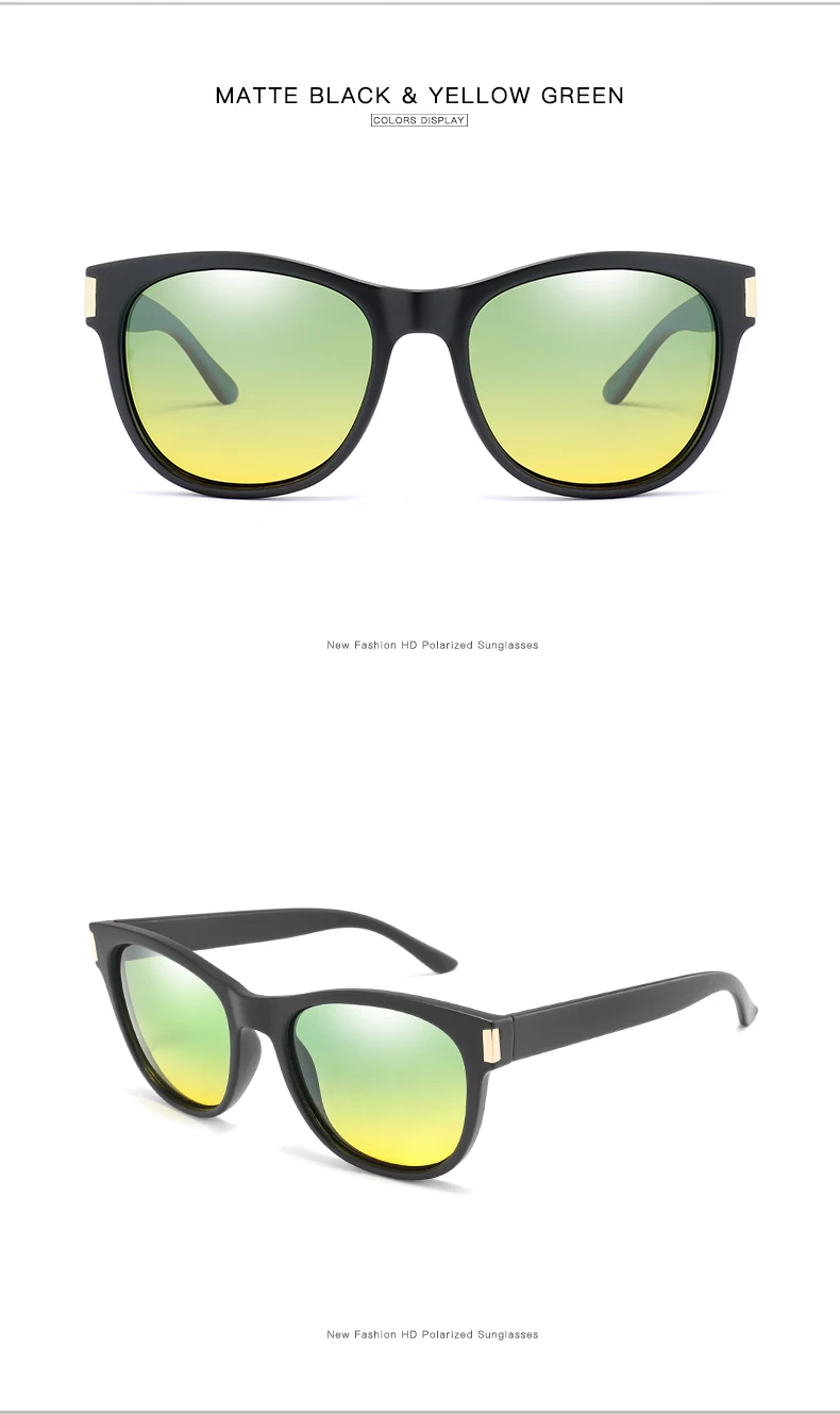 Новинка, поляризованные солнцезащитные очки, день и ночь, очки для вождения автомобиля, мужские, антибликовые, защита UV400, солнцезащитные очки