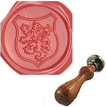 

Heraldic Lion Shield Wax Seal Stamp Gift Packing Greeting Card Love Letter Party Invitation