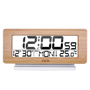 

Digital Alarm Clock Snooze Function Thermometer Backlight Desktop Table Clocks with LED Electronic 12H/24H Alarm