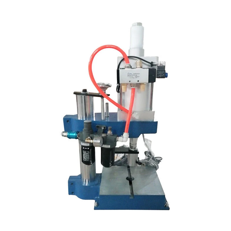 

110V 800kg Single Column Type Pneumatic Press Machine 26*26cm Type Punch Machine Press 2 Buttons Controller Puncher Press