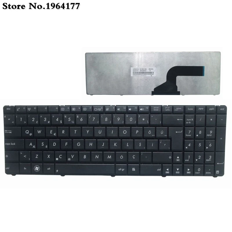 

Laptop Keyboard Replacement Turkey TU TR Keyboard For Asus X73E X73K X73S X73T X55 A52 A52B A52D A52F A52J