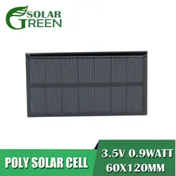 3,5 V 250mA DIY батарея заряд энергии 0,9 ватт солнечная панель Стандартный эпоксидный поликристаллический кремниевый модуль Мини солнечных