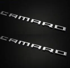 Новые 3D Камаро наклейки эмблема ZL1 значок металлический для Chevrolet CAMARO - Название цвета: 2PC SILVER