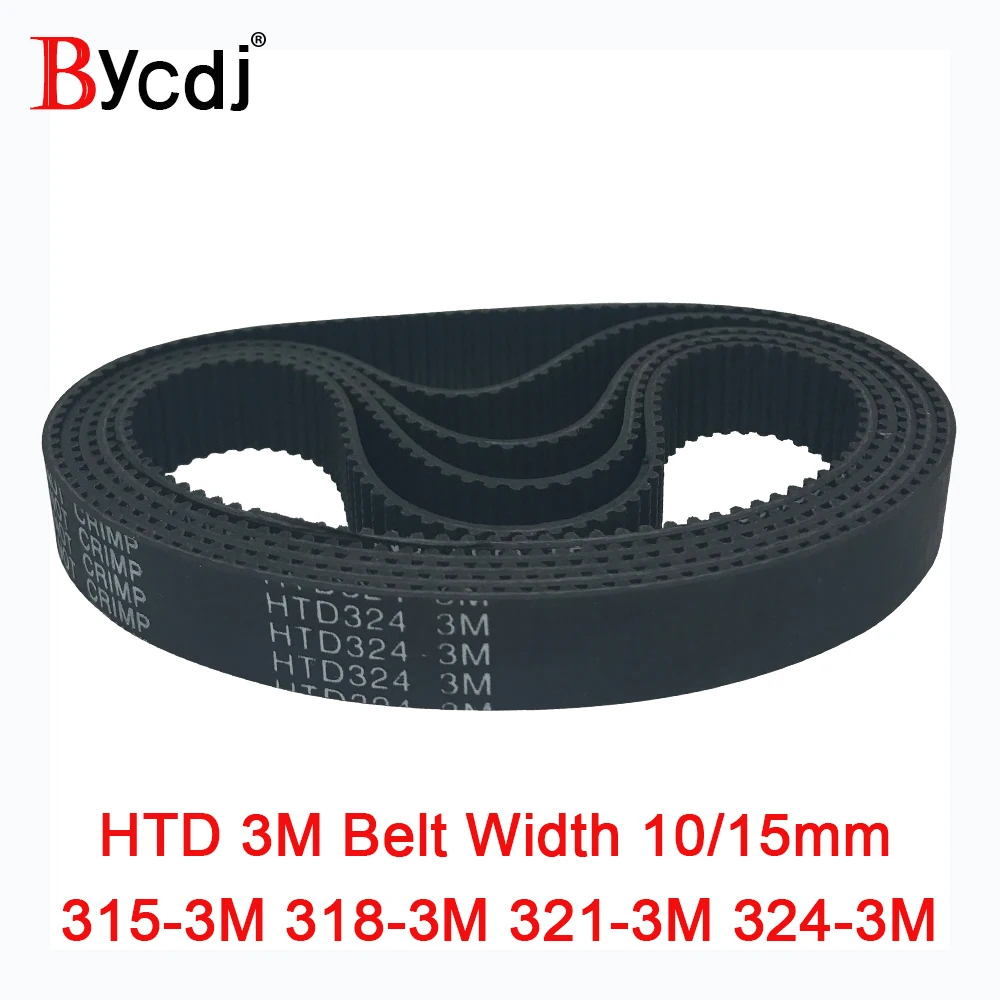 

Arc HTD 3M Timing belt C=315 318 321 324 width 10/15mm Teeth105 106 107 108 HTD3M synchronous pulle315-3M 318-3M 321-3M 324-3M