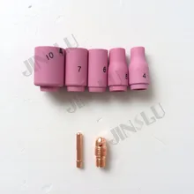 Расходные материалы для сварки WP-9 керамическая насадка и цанговый корпус 1,6 мм Цанга 1,6 мм 20 шт