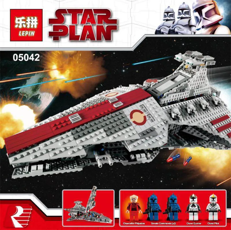 

LEPIN 05042 1200pcs Model The Republic Fighting Cruiser Set Model Building blocks Bricks Compatible 8039 Toy as Gifts