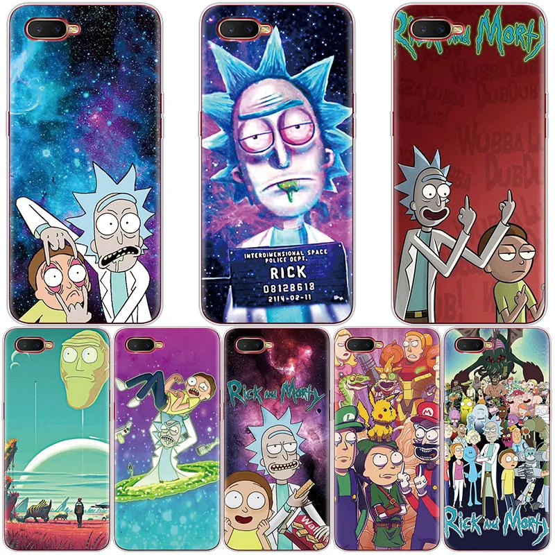 

Rick And Morty Whimsy Case For Fundas OPPO F5 F7 F9 Silicon TPU Cover For OPPO F9 A3s A5 Soft Coque For OPPO K1 Fashion Case