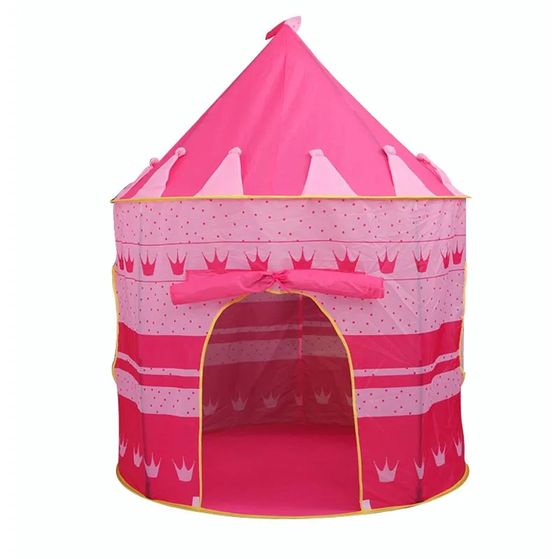 QWZ Игровая палатка, портативная складная палатка Tipi Prince, складная палатка для детей, мальчиков, замок, игровой домик, детские подарки, уличные игрушки, палатки