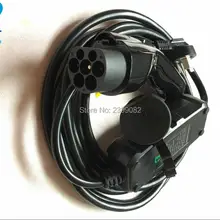 ZWET GBT18487-/EVSE автомобильное электрическое зарядное устройство AC220V 16A GBT 20234- штекер Тип 2 зарядное устройство с ГБ розетки вход