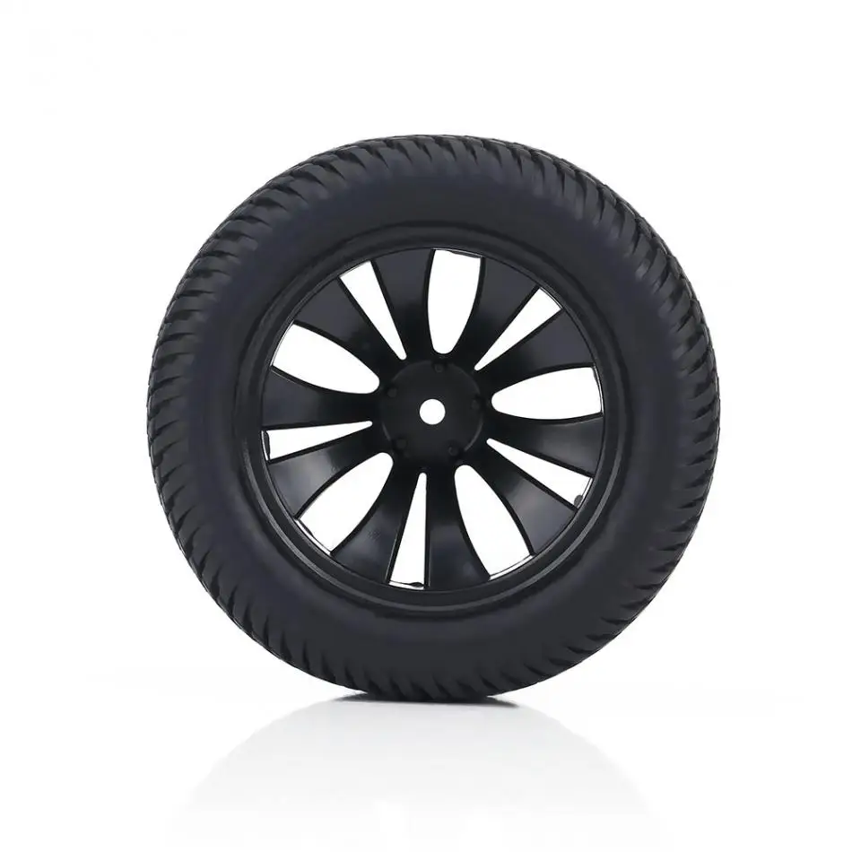 2pcs/set RC Racing Car Rubber On Road Tyre Tires & Plastic Hubs Wheel