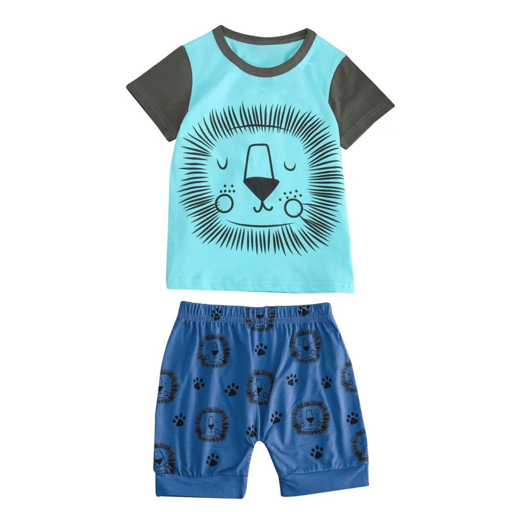 

summer jumpsuit baby Cotton Clothes For Bady kids Boys Girls Fashion Short Sleeve Cartoon Tops T Shirt Blouse Outfits L0530