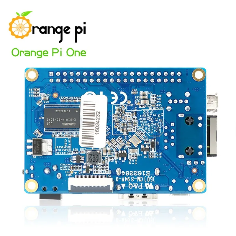 Orange Pi One Set3: Orange Pi One+ прозрачный ABS чехол+ USB к DC 4,0 мм-1,7 мм Кабель питания Поддержка Android, Ubuntu, Debian