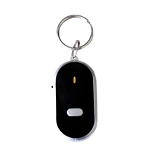 Светодиодный функция "антипотеря Key Finder найти брелок для ключей с локатором свистки звуковой сигнал брелки для ключей
