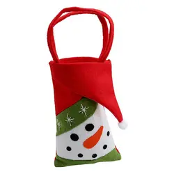 Рождество Санта Клаус/Снеговик/Лось 22*15 см Candy ткань сумка Детский подарок Аксессуары для дома