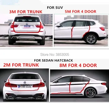 

2018 hot Car Door Scratch Protector / Edge Guard Cover Crash For tiguan 2017 jeep compass 2017 qashqai j11 tucson bmw f30 f10