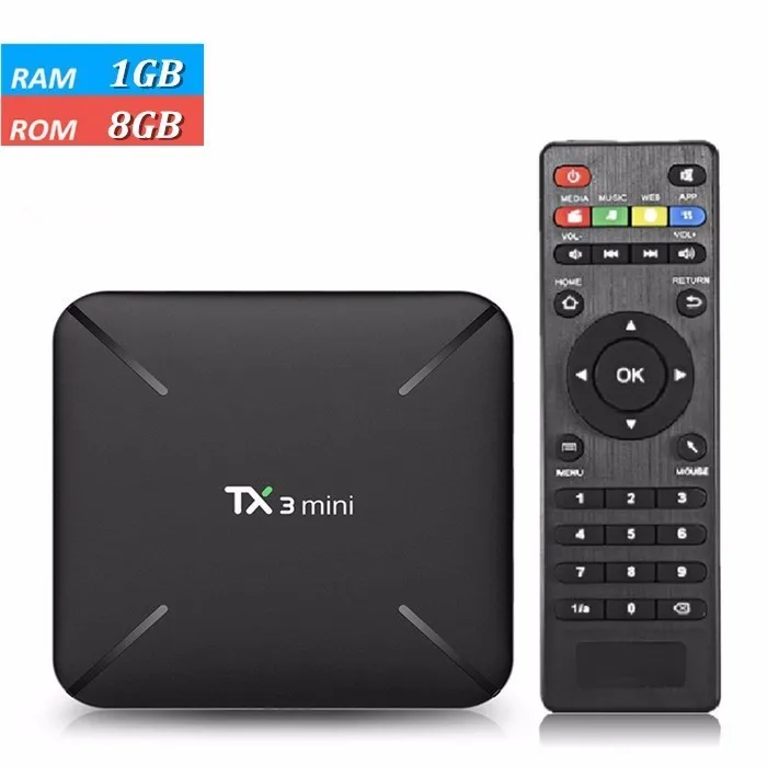 TX3 мини 1G 8G Amlogic S905W 4 ядра Smart 2 GB 16 GB Android 7,1 ТВ BOX 2,4 GHz Wi-Fi Play Store 4 K ТВ коробка Декодер каналов кабельного телевидения - Цвет: 1G 8G