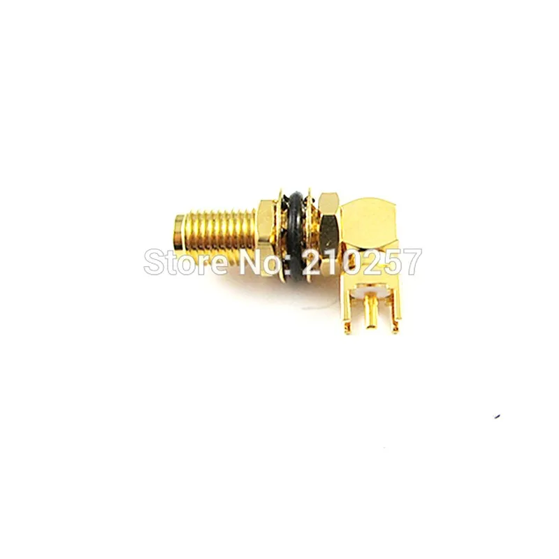 2pcs RF Sma 암 커넥터 PCB 마운트 직각 KWE 어댑터