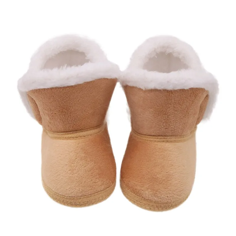 0-18 м Новинка зимы мода для мальчиков и девочек хлопковые сапоги теплые Нескользящие Детские Мягкая обувь Детские ботинки снега S1