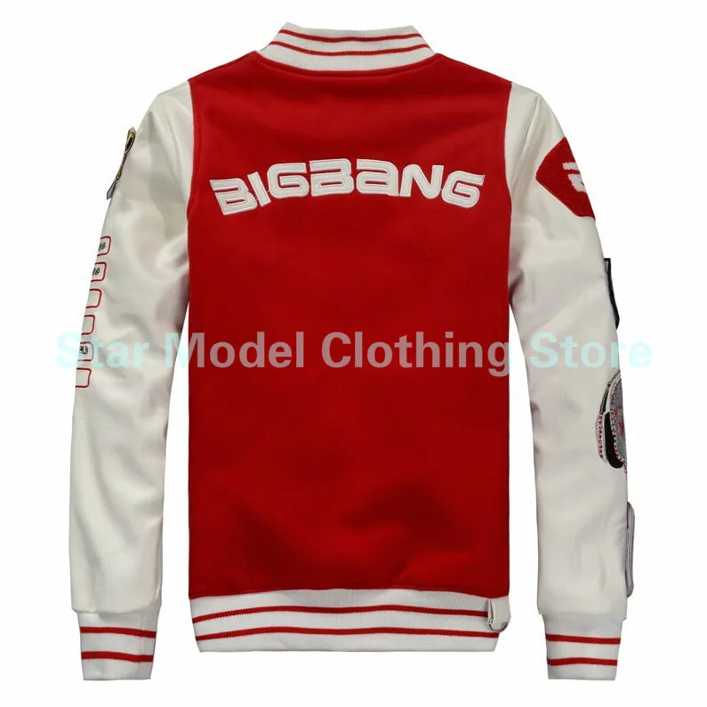 Kpop куртка Bigbang пальто новая зимняя бейсбольная форма с изображением g dragon
