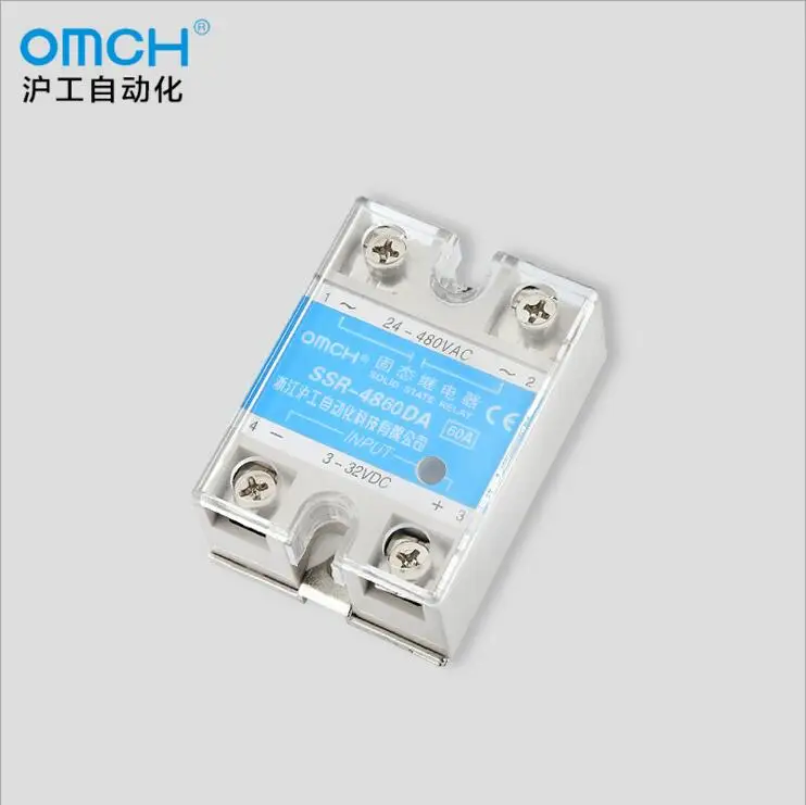

SSR-4860DA 60A Single Phase 3-32VDC to 24-480VAC Solid State Relay