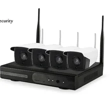YobangSecurity Беспроводной WI-FI NVR Kit P2P 720 P Открытый ИК Ночное Видение безопасности IP Камера WI-FI домашней безопасности Системы наблюдения