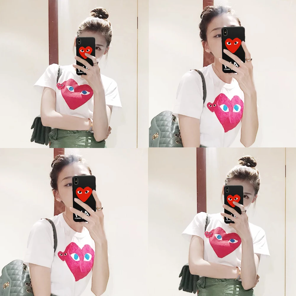 

Korea Russian Style Fashion Big Love Play Silicon Phone Case For iphone X XR XS MAX Free Shipping Cover For iphone 6S 6 7 8 Plus