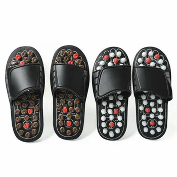 

Acupoint Massage Slippers Sandal For Men Feet Chinese Acupressure Therapy Medical Rotating Foot Massager Shoes Unisex
